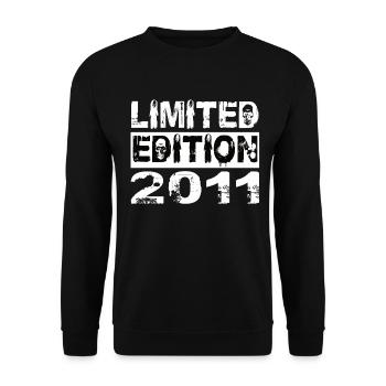 Limited Edition 2011 Geburtstag 2011 Geburtstag - Unisex Pullover - Schwarz - Vorne - Alina (178cm) & Michal (187cm)