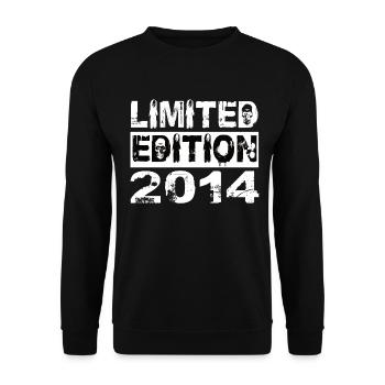 Limited Edition 2014 Birthday 2014 Birthday - Unisex Sweatshirt - black - Front - Alina (178cm) & Michal (187cm)