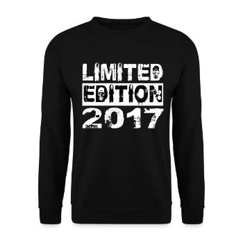 Limited Edition 2017 Birthday 2017 Birthday - Unisex Sweatshirt - black - Front - Alina (178cm) & Michal (187cm)