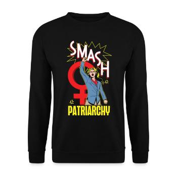 Le patriarcat féministe - Sweat-shirt Unisexe - noir - Devant - Alina (178cm) & Michal (187cm)