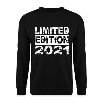 Limited Edition 2021 Geburtstag 2021 Geburtstag - Unisex Pullover - Schwarz - Vorne - Alina (178cm) & Michal (187cm)