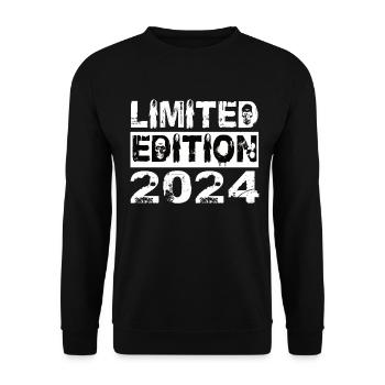 Limited Edition 2024 Geburtstag 2024 Geburtstag - Unisex Pullover - Schwarz - Vorne - Alina (178cm) & Michal (187cm)