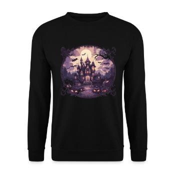 Sorcières Halloween Sorcière Citrouille Halloween Party - Sweat-shirt Unisexe - noir - Devant - Alina (178cm) & Michal (187cm)