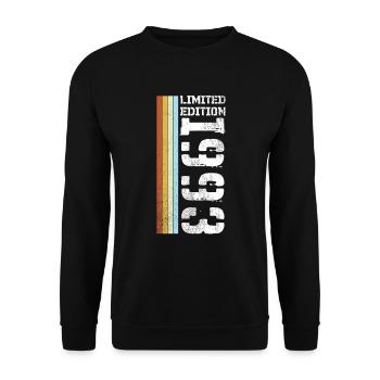 Limited Edition Retro 1993 - Unisex Sweatshirt - black - Front - Alina (178cm) & Michal (187cm)
