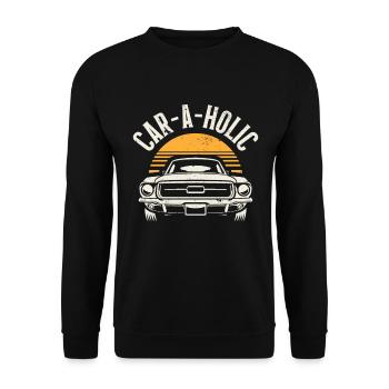 Muscle Car Enthusiast Car Enthusiast - Sweat-shirt Unisexe - noir - Devant - Alina (178cm) & Michal (187cm)