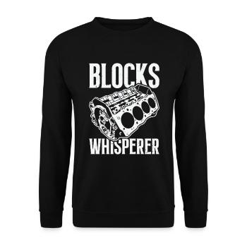 Muscle Car Enthusiast Car Guy Classic Cars Lover - Unisex Sweatshirt - black - Front - Alina (178cm) & Michal (187cm)