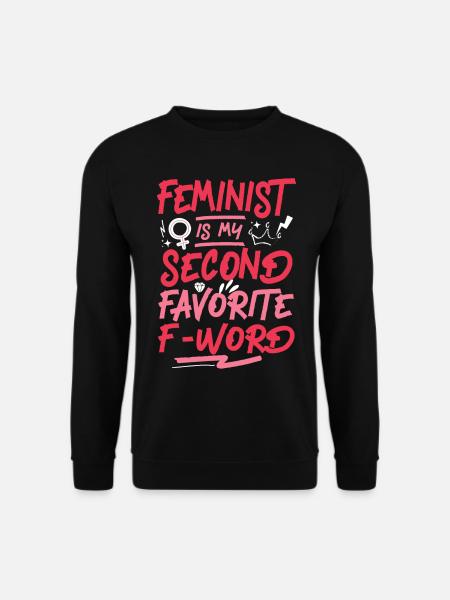 Feminist Feminist Is My Second - Unisex Sweatshirt - black