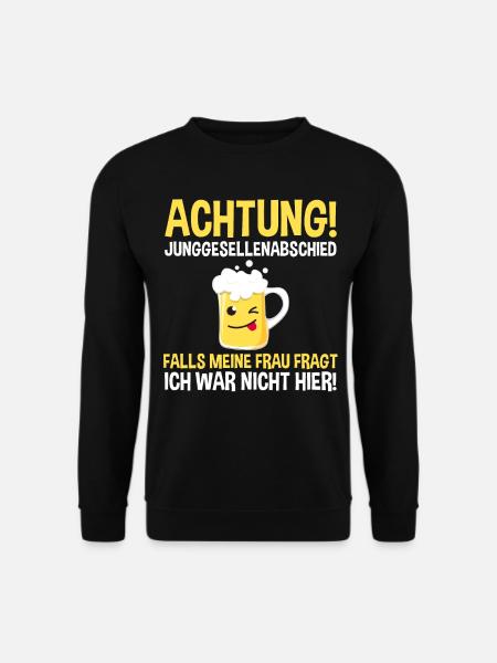 Bräutigam Junggesellenabschied - Unisex Pullover - Schwarz