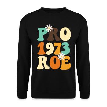 Féministe Pro 1973 Roe - Sweat-shirt Unisexe - noir - Devant - Alina (178cm) & Michal (187cm)