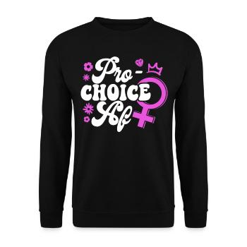 Féministe Pro-Choice Af - Sweat-shirt Unisexe - noir - Devant - Alina (178cm) & Michal (187cm)