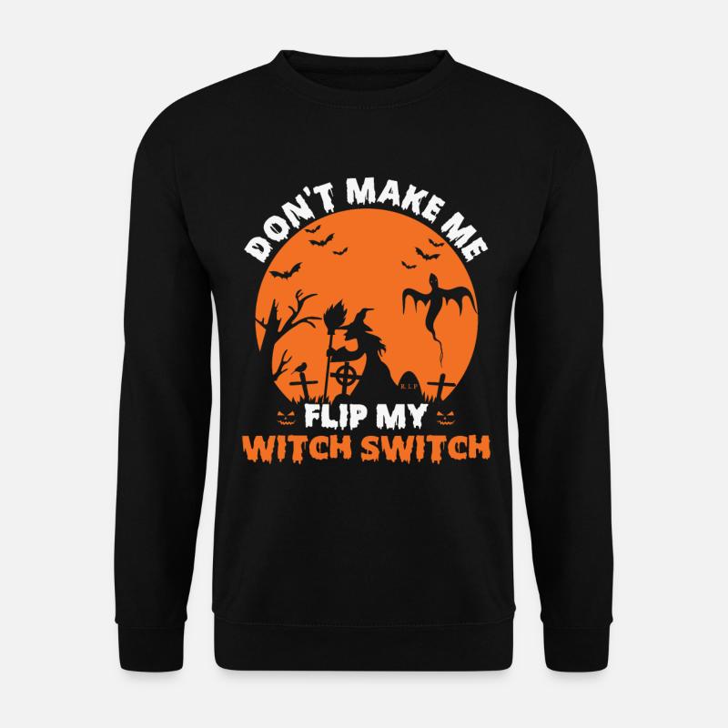Conception magique de sorcière d’Halloween: Witch Switch! - Sweat-shirt Unisexe - noir