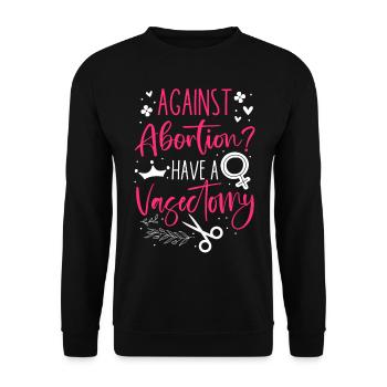 Féministe contre l’avortement ? Avoir un - Sweat-shirt Unisexe - noir - Devant - Alina (178cm) & Michal (187cm)