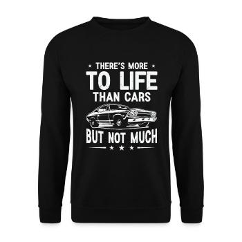 Muscle Car Enthusiast Car Guy Classic Cars Lover - Unisex Sweatshirt - black - Front - Alina (178cm) & Michal (187cm)