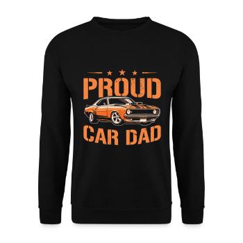 Muscle Car Enthusiast Car Guy Classic Cars Lover - Unisex Sweatshirt - black - Front - Alina (178cm) & Michal (187cm)