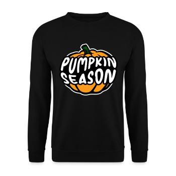 Saison des citrouilles: Citrouille rétro pour votre Halloween! - Sweat-shirt Unisexe - noir - Devant - Alina (178cm) & Michal (187cm)