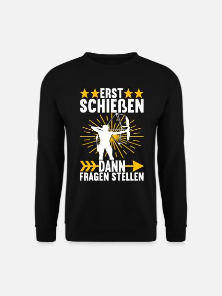 Bogenschießen Bogenschütze - Unisex Pullover - Schwarz