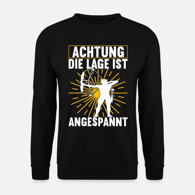 Bogenschießen Bogenschütze - Unisex Pullover - Schwarz