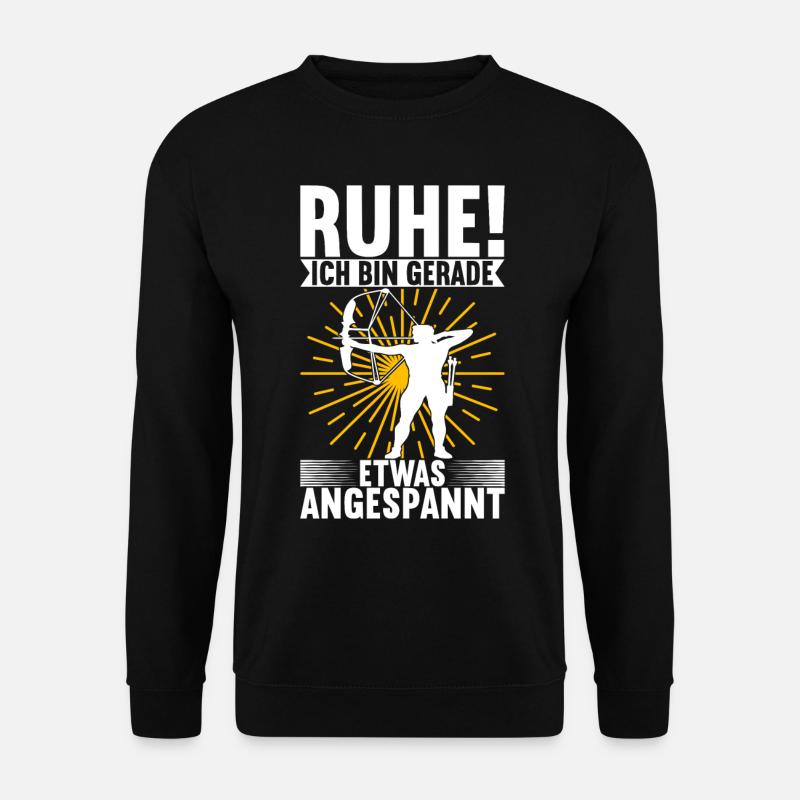 Bogenschießen Bogenschütze - Unisex Pullover - Schwarz