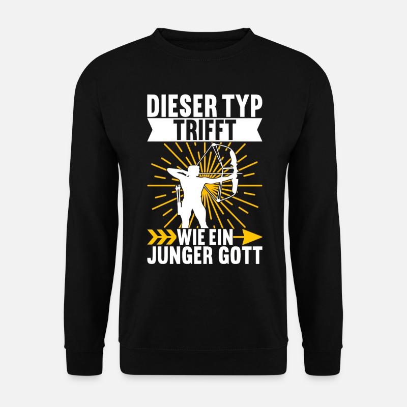 Bogenschießen Bogenschütze - Unisex Pullover - Schwarz