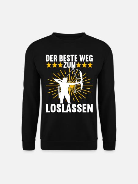 Bogenschießen Bogenschütze - Unisex Pullover - Schwarz