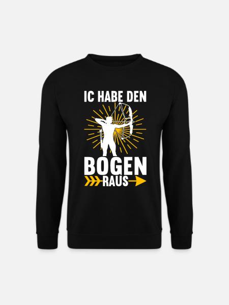 Bogenschießen Bogenschütze - Unisex Pullover - Schwarz