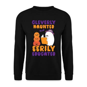 Des esprits intelligents, des enseignants incroyablement instruits Bonjour - Sweat-shirt Unisexe - noir - Devant - Alina (178cm) & Michal (187cm)