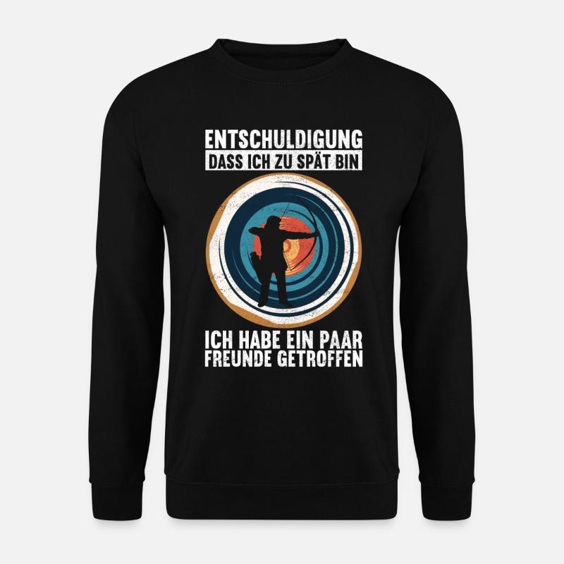 Bogenschießen Bogenschütze - Unisex Pullover - Schwarz