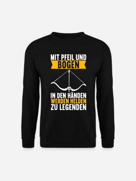 Bogenschießen Bogenschütze - Unisex Pullover - Schwarz