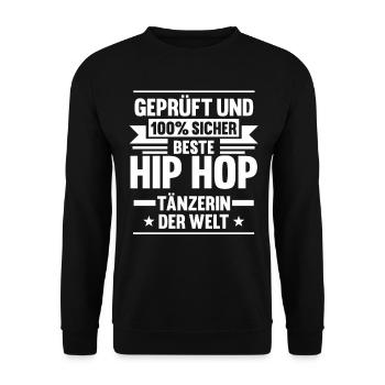 Hip Hop Tänzer - Unisex Pullover - Schwarz - Vorne - Alina (178cm) & Michal (187cm)