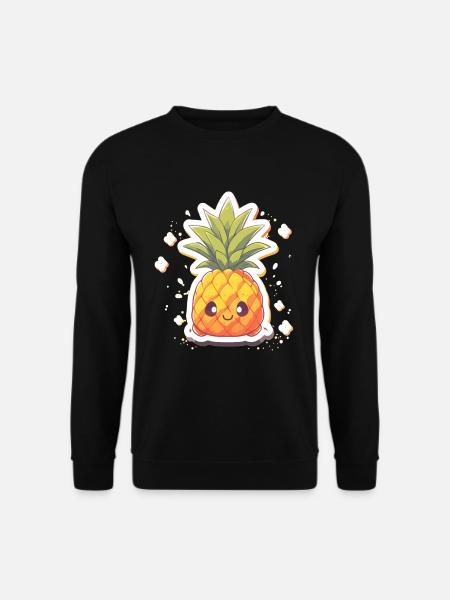 Ananas Ananaspflanze Obst Ananas Deko - Unisex Pullover - Schwarz
