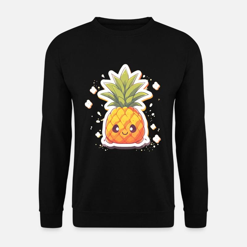 Ananas Ananaspflanze Obst Ananas Deko - Unisex Pullover - Schwarz