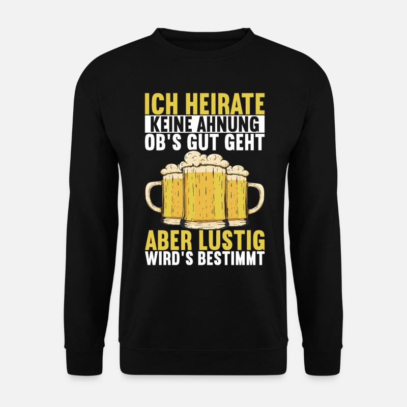 Junggesellenabschied Bräutigam - Unisex Pullover - Schwarz