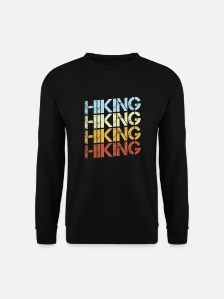 Hiking Retro - Unisex Sweatshirt - black