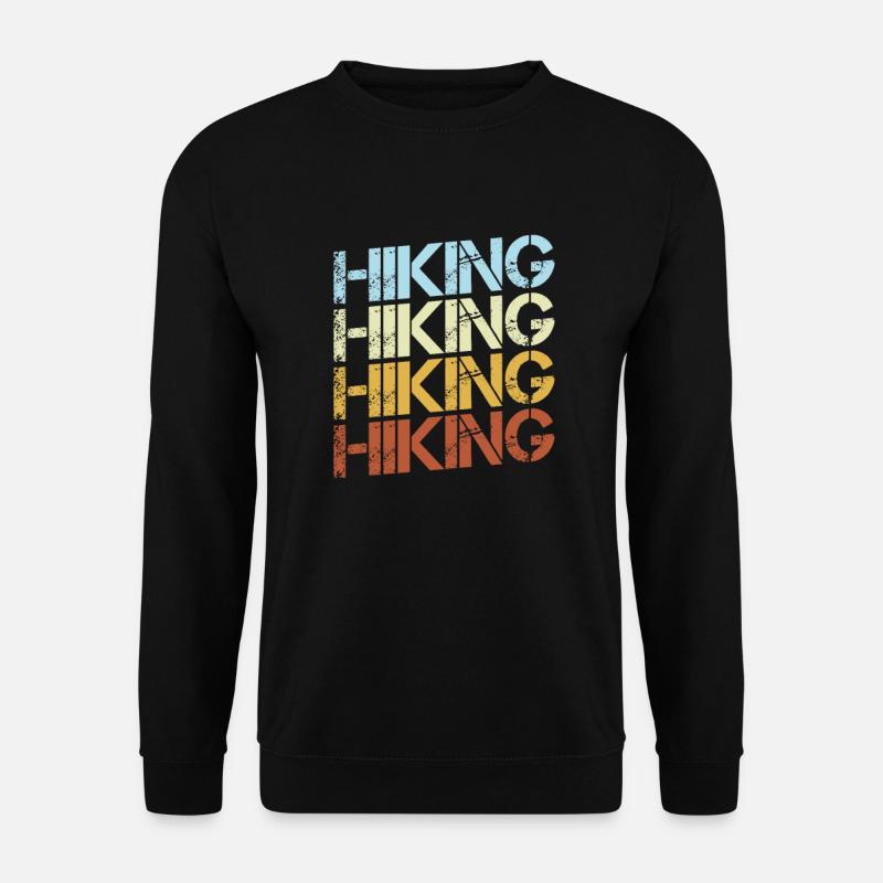 Hiking Retro - Unisex Sweatshirt - black