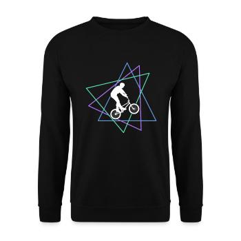 bmx - Unisex Sweatshirt - black - Front - Alina (178cm) & Michal (187cm)