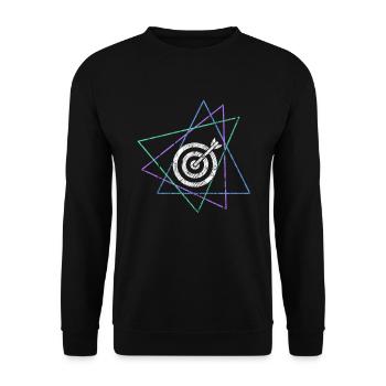 darts - Unisex Sweatshirt - black - Front - Alina (178cm) & Michal (187cm)