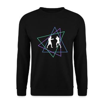 Boxe - Sweat-shirt Unisexe - noir - Devant - Alina (178cm) & Michal (187cm)