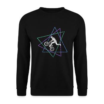 bmx - Unisex Sweatshirt - black - Front - Alina (178cm) & Michal (187cm)