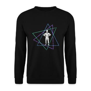 Culturisme - Sweat-shirt Unisexe - noir - Devant - Alina (178cm) & Michal (187cm)