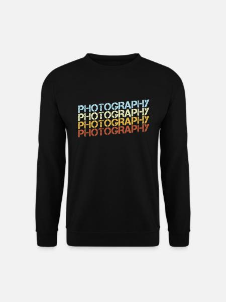 Fotografie Retro - Unisex Pullover - Schwarz