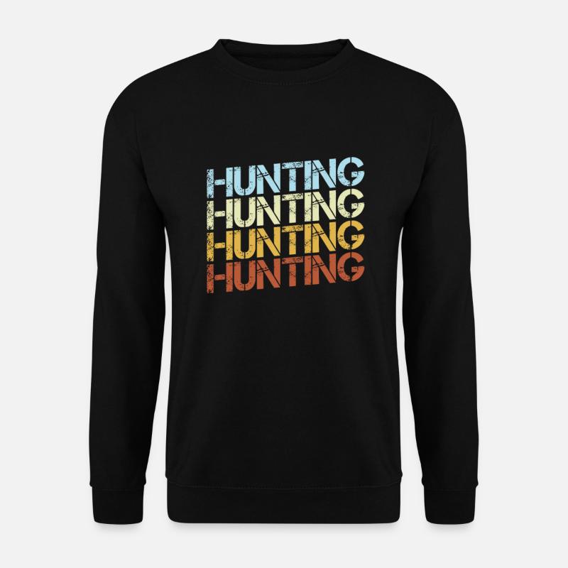 Jagd Retro - Unisex Pullover - Schwarz