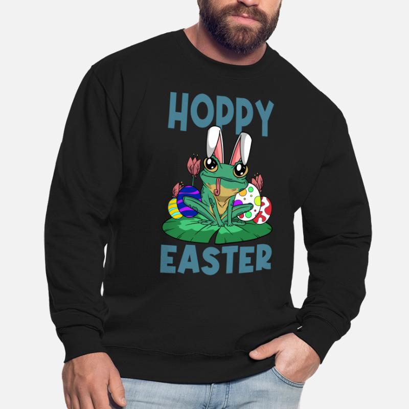 Hoppy Easter Sweet Easter Frog Easter Bunny Easter Egg Unisex Sweatshirt