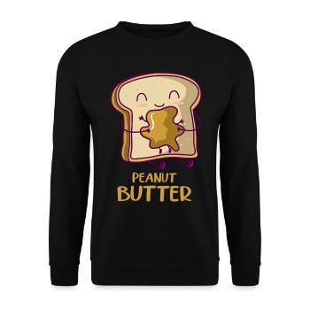 Erdnussbutter Pb&j Peanut Butter Jelly Halloween - Unisex Sweatshirt - black - Front - Alina (178cm) & Michal (187cm)