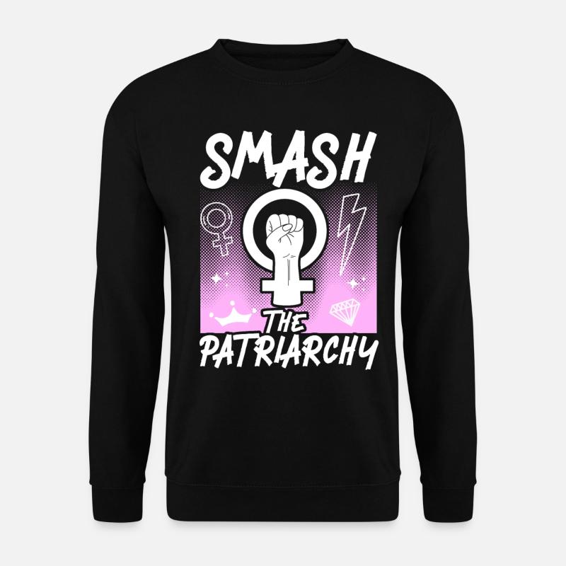 Feminist Smash Patriarchy - Unisex Sweatshirt - black