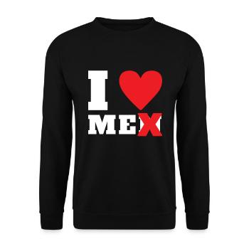 J'aime les hommes, je m'aime - Sweat-shirt Unisexe - noir - Devant - Alina (178cm) & Michal (187cm)