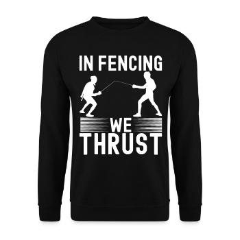 Fechten Fechtsport - Unisex Pullover - Schwarz - Vorne - Alina (178cm) & Michal (187cm)