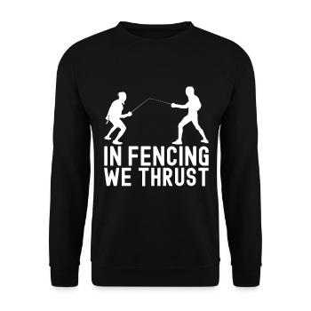 Fechten Fechtsport - Unisex Pullover - Schwarz - Vorne - Alina (178cm) & Michal (187cm)
