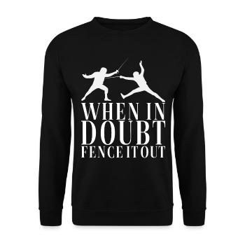 Fechten Fechtsport - Unisex Pullover - Schwarz - Vorne - Alina (178cm) & Michal (187cm)