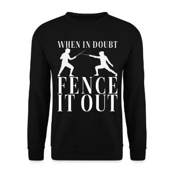 Fechten Fechtsport - Unisex Pullover - Schwarz - Vorne - Alina (178cm) & Michal (187cm)