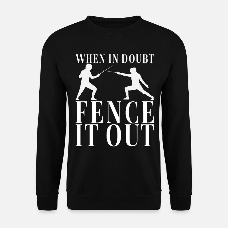 Fechten Fechtsport - Unisex Pullover - Schwarz